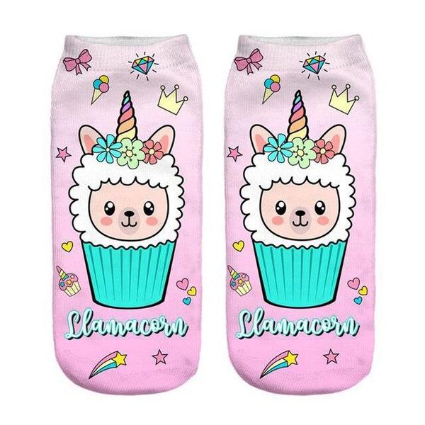 Funny Inspirational Quote Llama Alpaca Ankle Socks