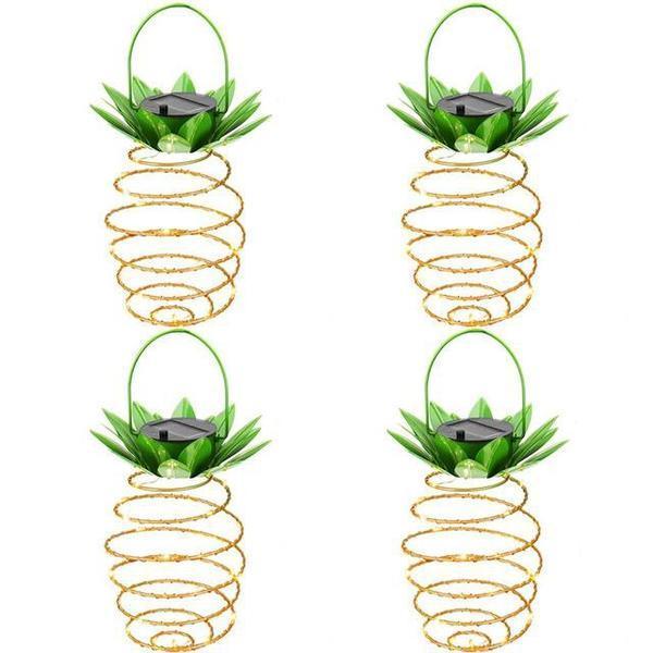 Solar Pineapple Outdoor Lamp