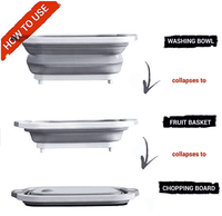 Thumbnail for Collapsible Wash Tub Cutting Board PeekWise