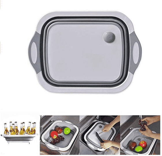 Collapsible Wash Tub Cutting Board PeekWise