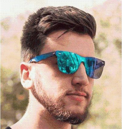 Colored Rimless Mirror Sunglasses PeekWise