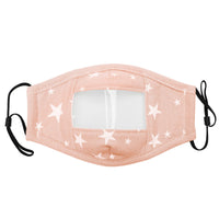 Thumbnail for Cotton Face Mask with Anti Fog Clear Window Face Covering For Child