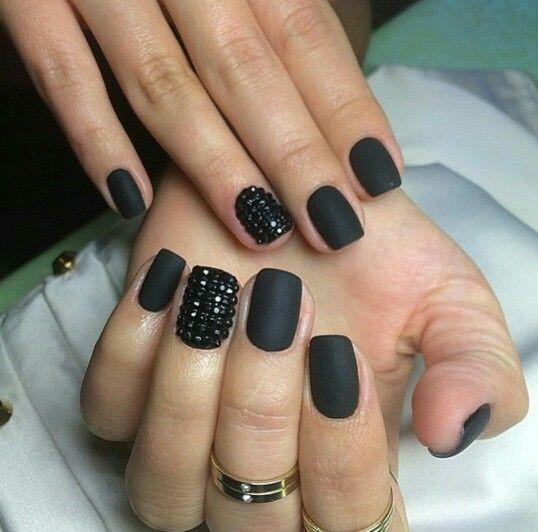 Midnight Matte Black Nail Polish