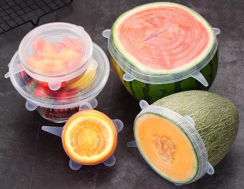 EcoLid - 6 Silicone Reusable Stretch Covers