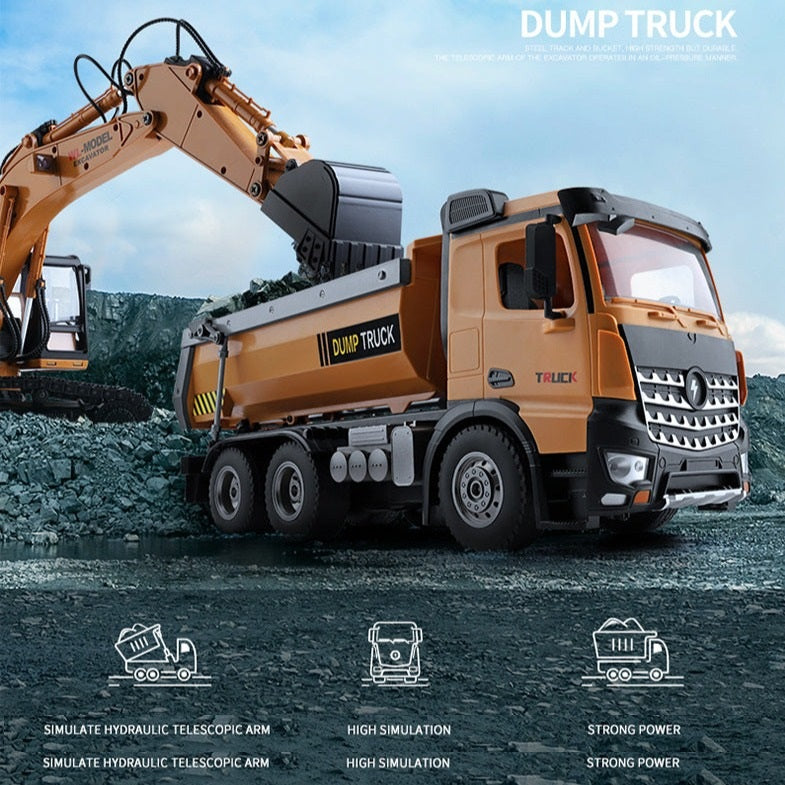 1:14 Simulation RC Dump Truck PeekWise