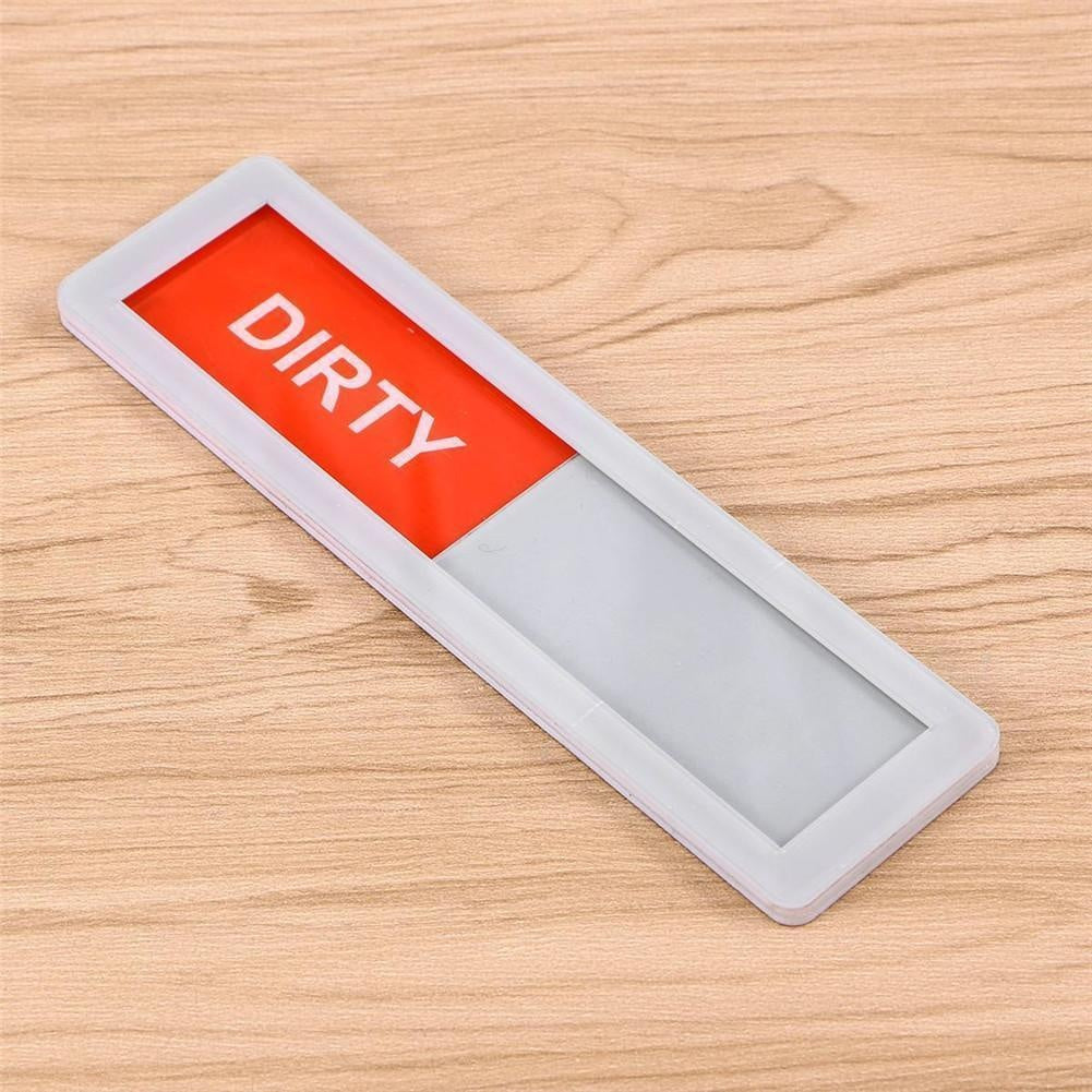 Clean-Dirty Magnetic Slider Sign PeekWise