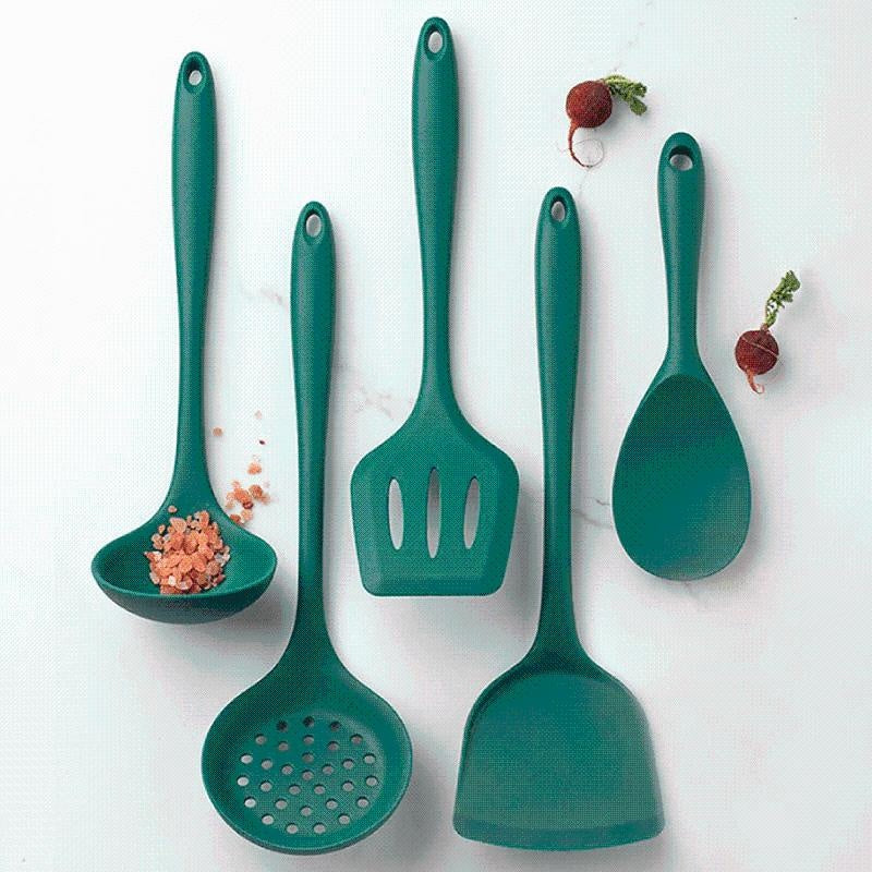 Green Silicone Utensil Set PeekWise