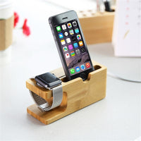 Thumbnail for 100% Natural Bamboo Charging Dock Station For Mobile Phone and Watch PeekWise