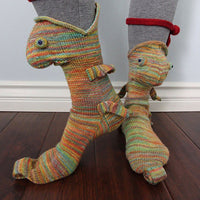 Thumbnail for Knitted Crocodile Socks
