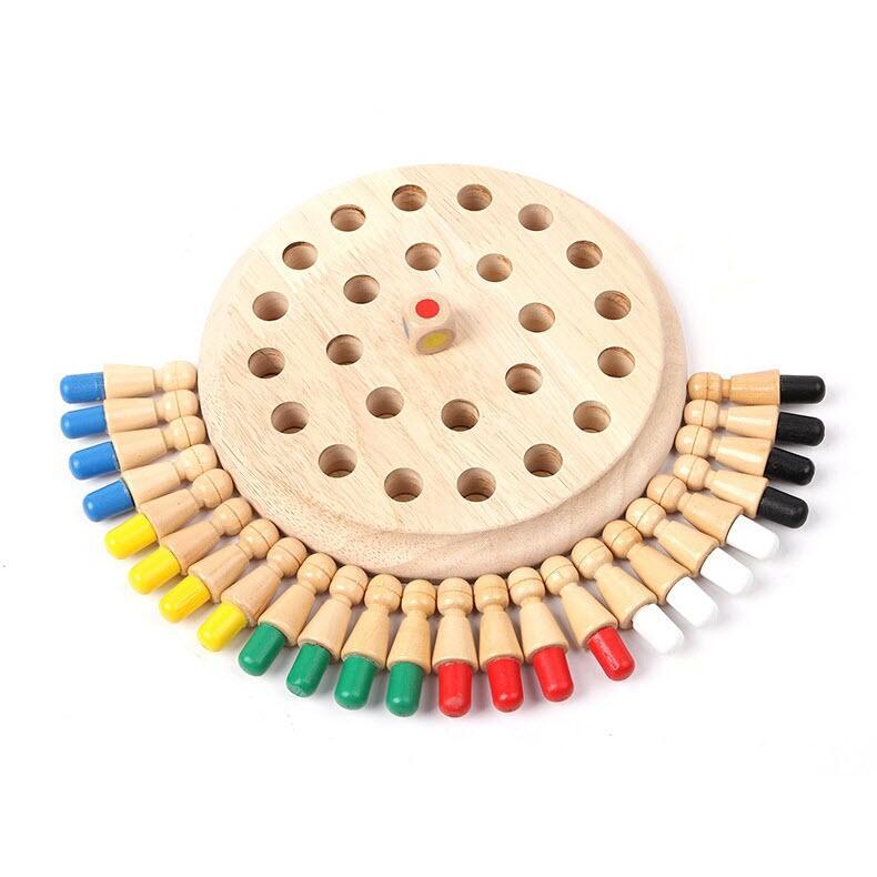 Wooden Memory Chess Game