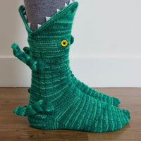 Thumbnail for Knitted Crocodile Socks