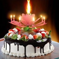 Thumbnail for Rotating Lotus Cake Candle