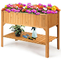 Thumbnail for Wooden Elevated Planter Box Shelf