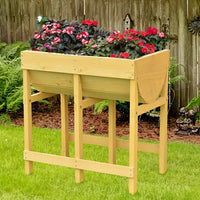 Thumbnail for Raised Wooden Planter with Liner