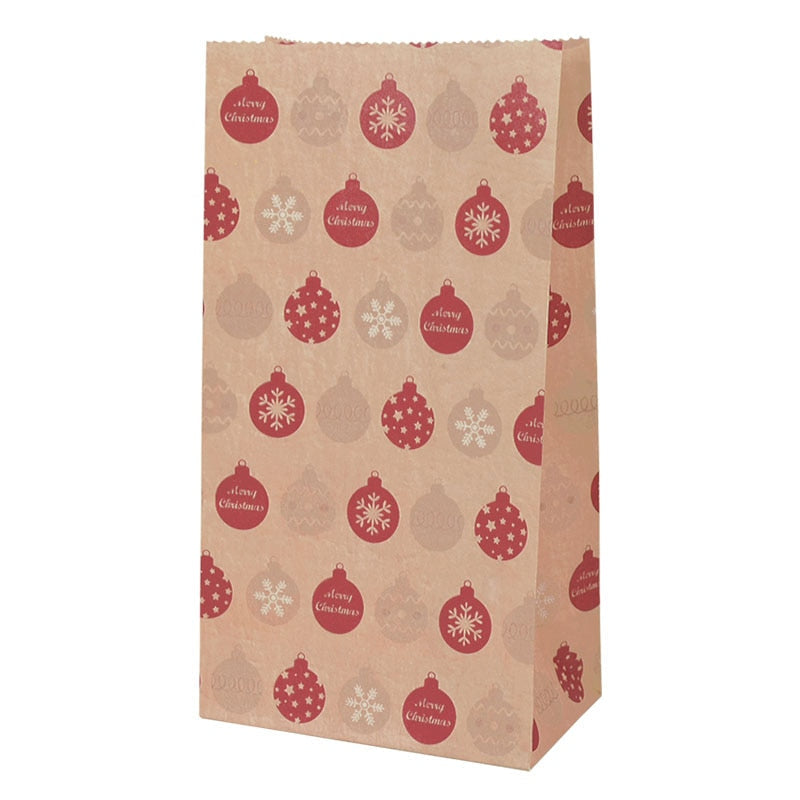 10pcs Paper Candy Cookie Bag for christmas PeekWise