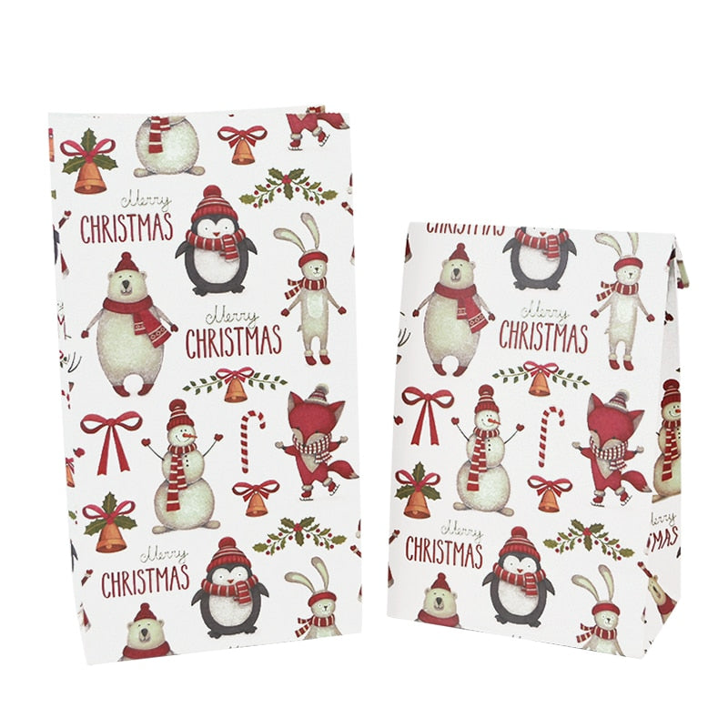 10pcs Paper Candy Cookie Bag for christmas PeekWise