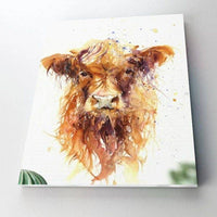 Thumbnail for Paint By Numbers Kit - Highland Baby Cow