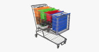 Thumbnail for Foldable Reusable Shopping Cart Bag