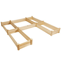 Thumbnail for U-Shaped Wooden Garden Raised Bed