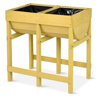 Thumbnail for Raised Wooden Planter with Liner