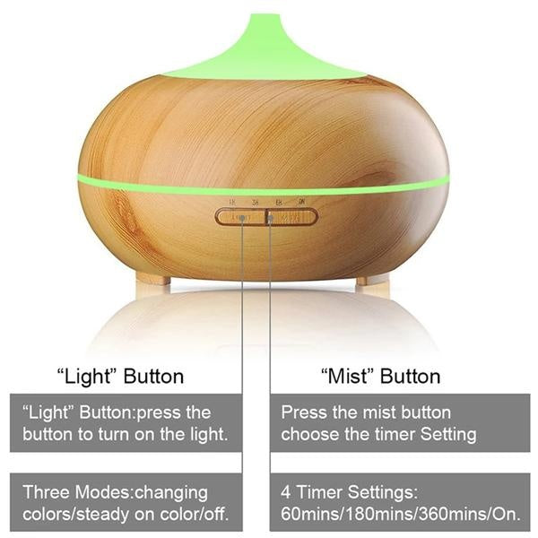 Aroma Essential - Wooden Oil Diffuser