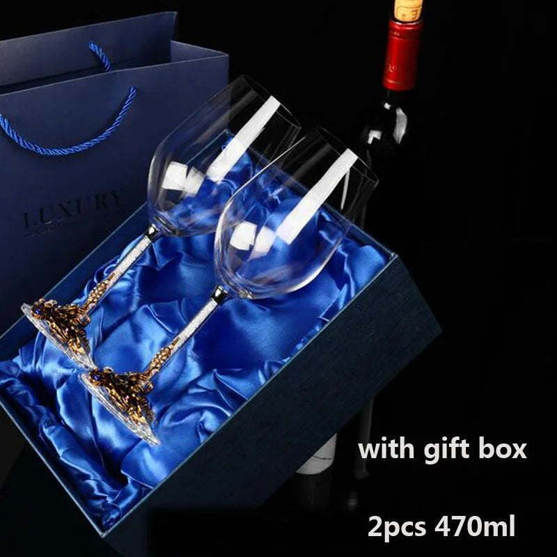 Luxury 360° Rotating Crystal Hand Blown Wine Decanter