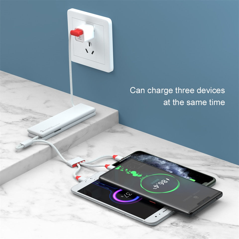 Compact 3 in 1 Charging Cable