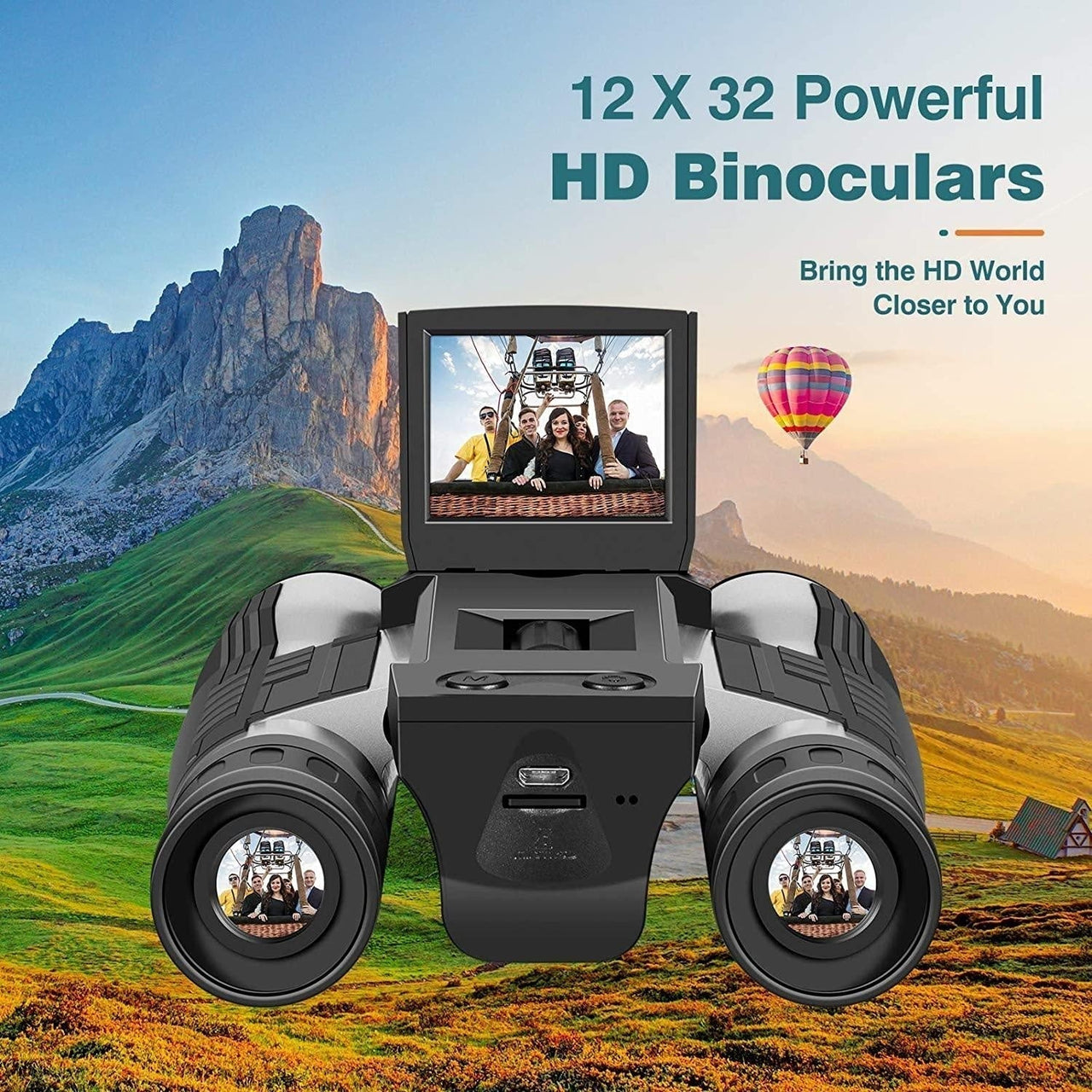 12x32 Digital Camera Binoculars PeekWise