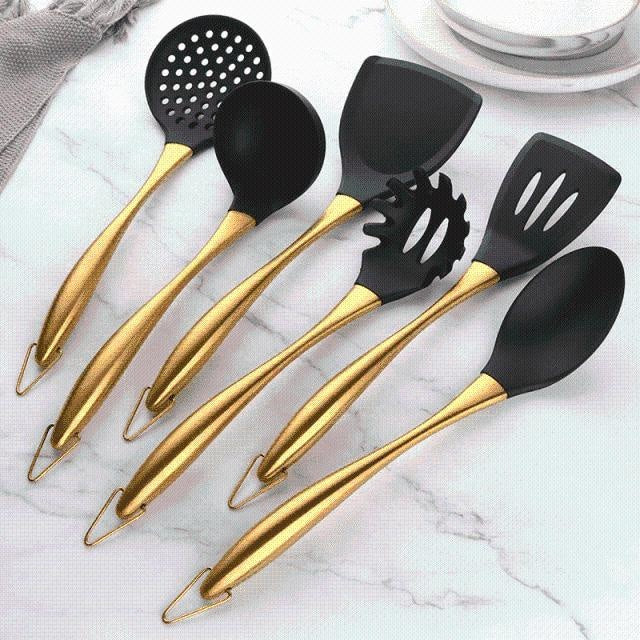 Gold Cooking Utensils Set PCS PeekWise