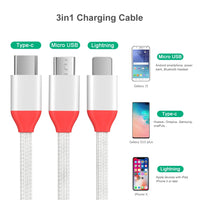 Thumbnail for Compact 3 in 1 Charging Cable