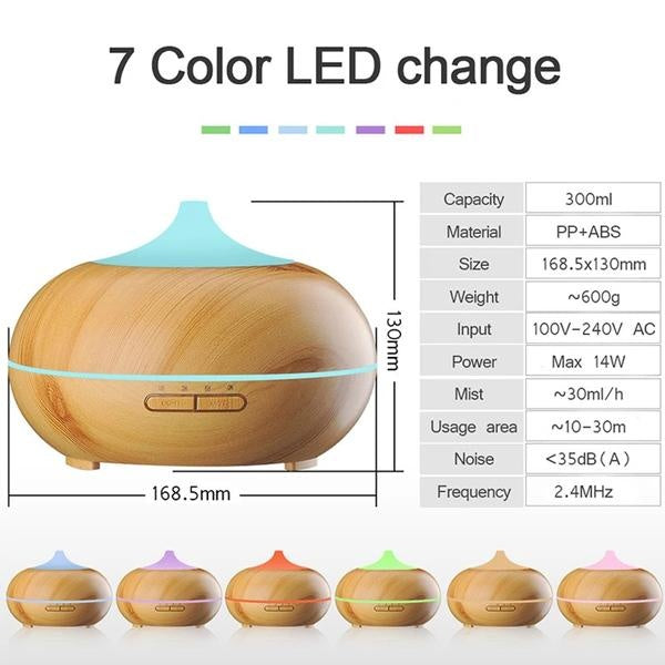 Aroma Essential - Wooden Oil Diffuser