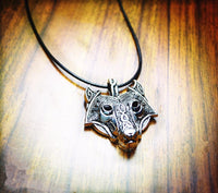 Thumbnail for Norse Wolf Head Necklace - Free Shipping!