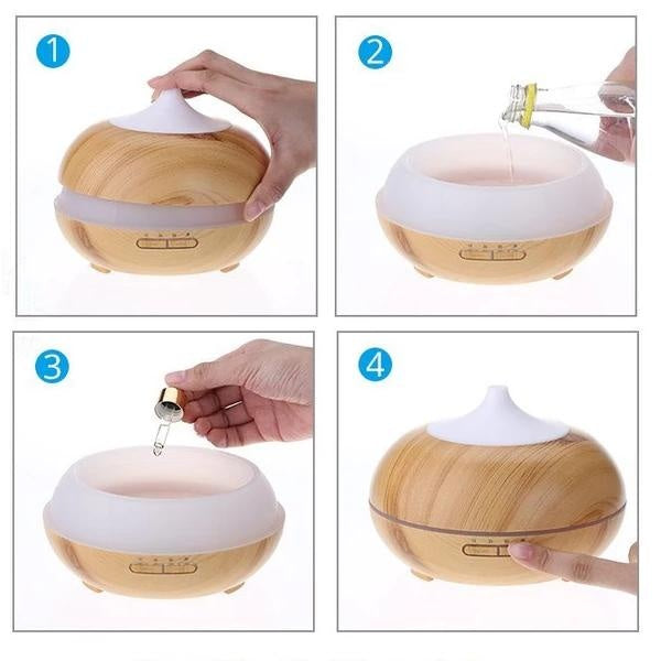 Aroma Essential - Wooden Oil Diffuser