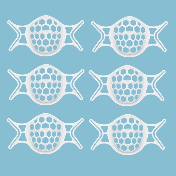 7th Generation 3D Silicone Softer Face Mask Bracket-Prevent Glasses From Fogging