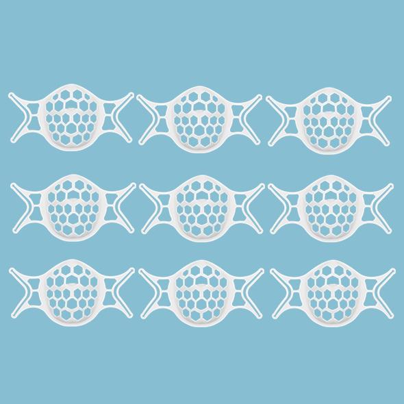 7th Generation 3D Silicone Softer Face Mask Bracket-Prevent Glasses From Fogging