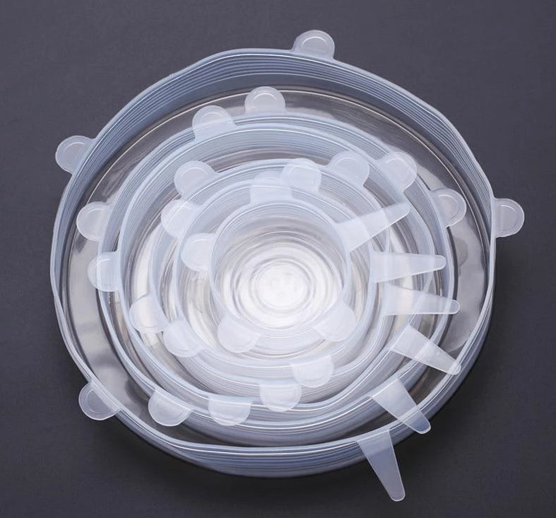 EcoLid - 6 Silicone Reusable Stretch Covers