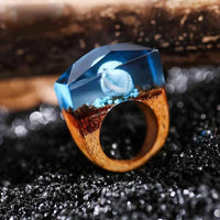 Thumbnail for Quanta - Blue Seashell Resin Ring