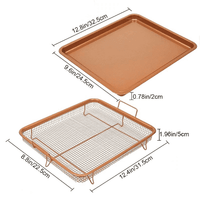 Thumbnail for Copper Air Frying Baking Pan PeekWise