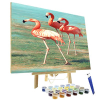 Thumbnail for Paint By Numbers Kit - Flamingos