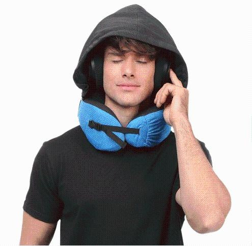 Ergonomic Hooded Travel Pillow PeekWise