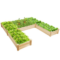 Thumbnail for U-Shaped Wooden Garden Raised Bed