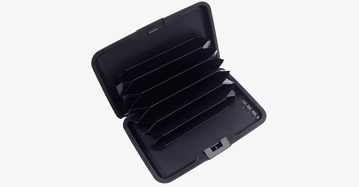 RFID Blocking Aluminum Wallet with Expandable Pocket