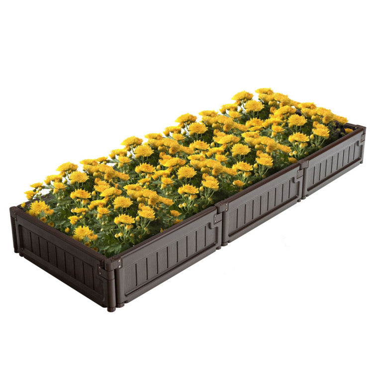 Raised Garden Bed with Open Bottom Design