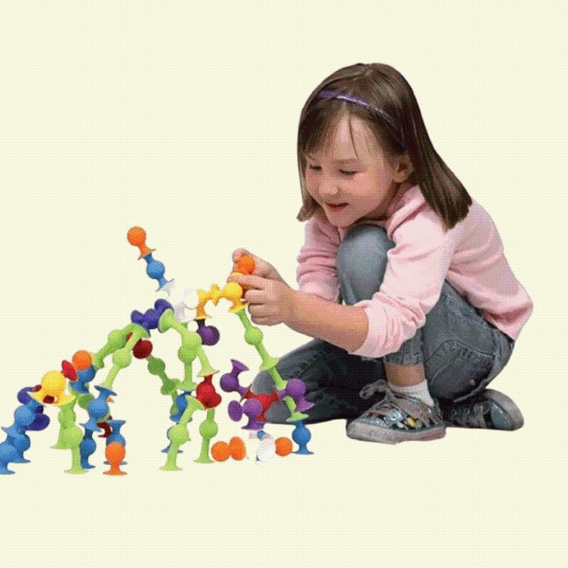 Funny Silicone Block Model Building