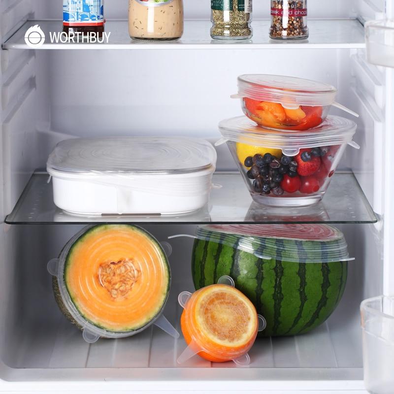 EcoLid - 6 Silicone Reusable Stretch Covers