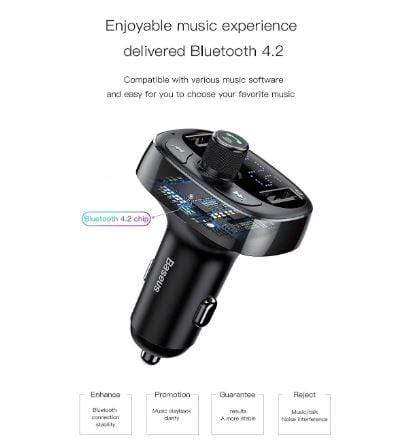 Bluetooth Car Charger Audio Transmitter PeekWise