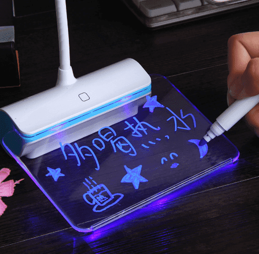 Glass Note LED Touch Lamp PeekWise