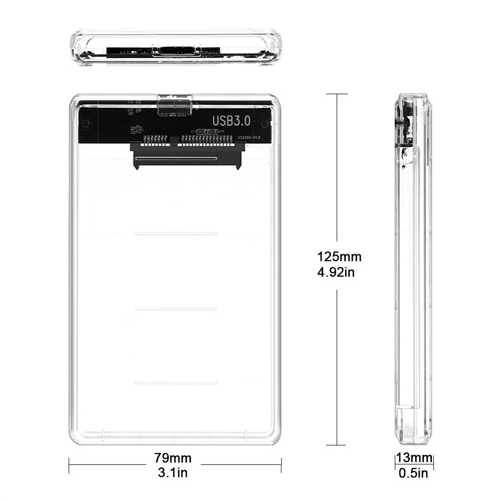 2.5" Transparent Hard Drive Enclosure PeekWise