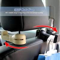 Thumbnail for 2 in 1 Car Headrest Hook with Fan PeekWise