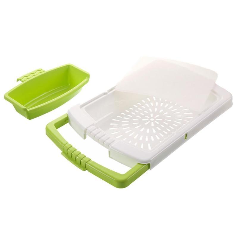 2-in-1 Cutting Board & Sink Strainer PeekWise